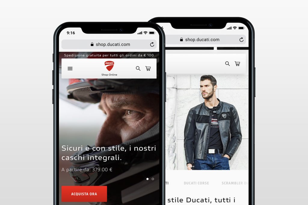 Ducati e-shop live
