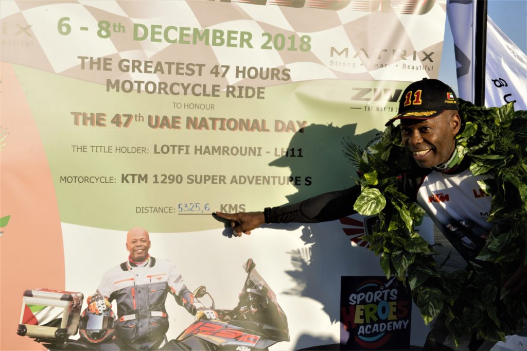 Lotfi Hamrouni-47 hour ride-47 UAE National Day-UAE-Dubai