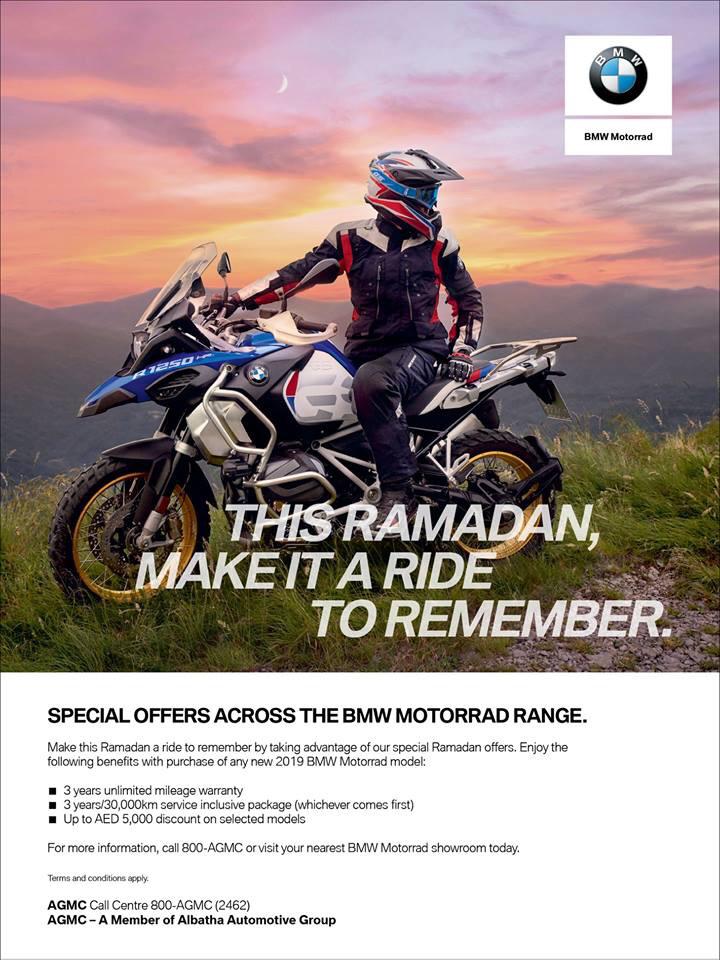 bmw motorrad uae-2019 ramadan offers-uae-dubai
