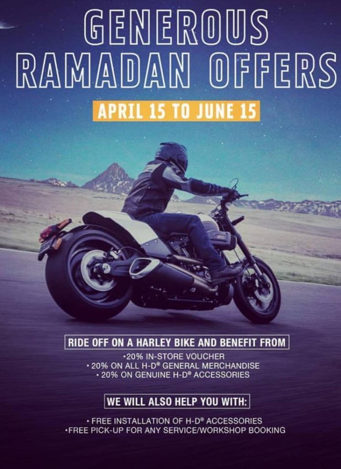 harley-davidson uae-2019 ramadan offers-uae-dubai
