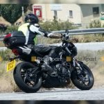 Triumph Street Triple spy shots-uae-dubai