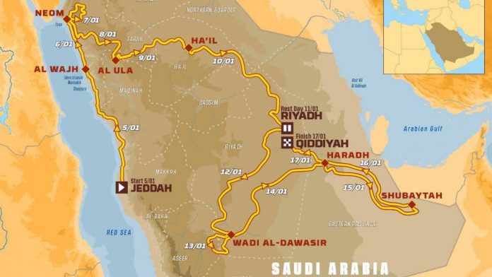 Dakar 2020 final route-uae-dubai