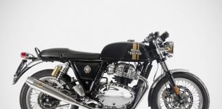 Royal Enfield Continental GT 650 with Zard N.2 Slip on exhaust