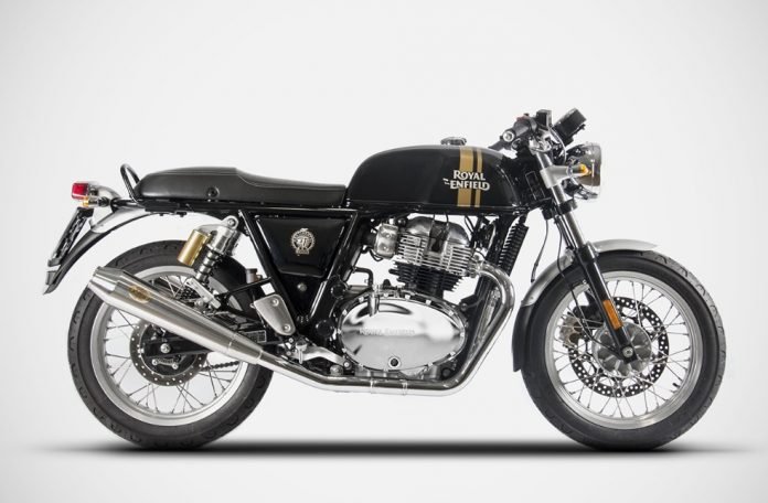 Royal Enfield Continental GT 650 with Zard N.2 Slip on exhaust