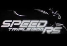 New Triumph Speed Triple 1200 RS teaser-uae-dubai