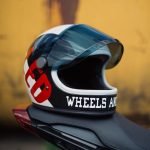 indian motorcycle wheels & waves helmet