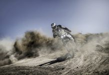 Ducati DesertX sliding