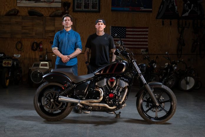 Jon Bernthal with his Custom Indian Motorcycle Chief