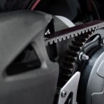 Triumph TE-1 Electric Working Prototype belt drive