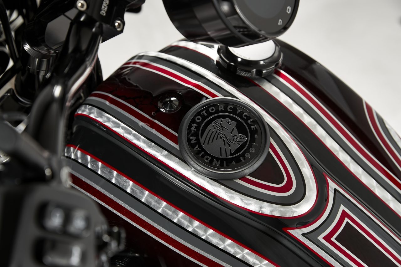 customised indian sport chief fuel tank