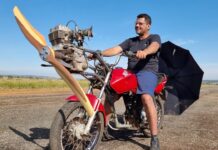 Is This The Craziest Bike Ever: Propeller Powered Honda CB125