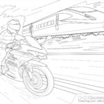 kawasaki ninja 400 colouring book