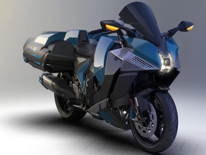 Kawasaki-H2-HySE-hydrogen-motorcycle-front quarter