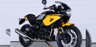 gpx-gtm250r-cafe-racer-front quarter-yellow