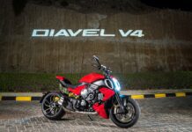 ducati diavel v4 front quarter red