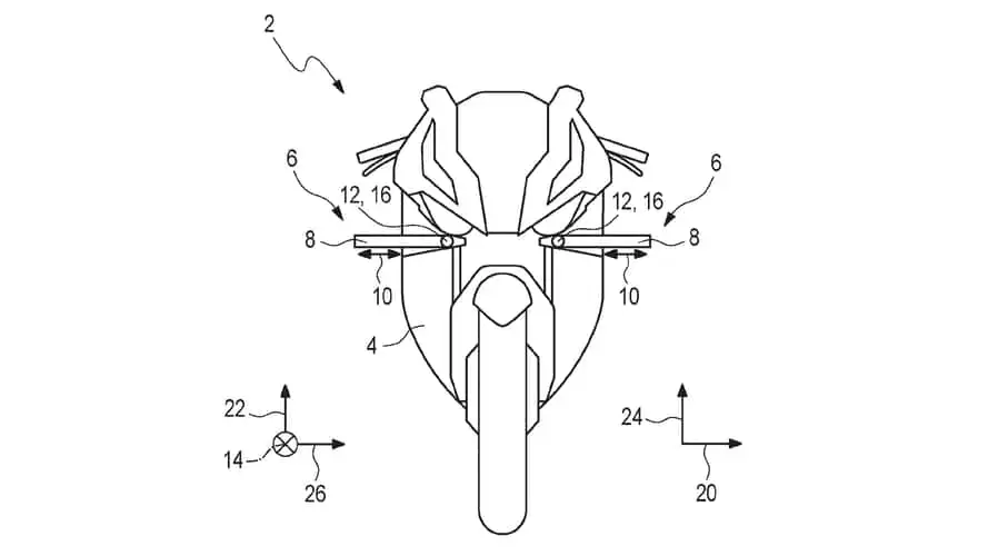 bmw s 1000 rr-bmw active winglet patent-front