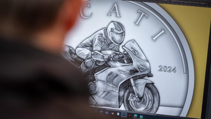 ducati coin front
