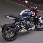 triumph trident 660 slippery sam rear quarter