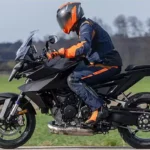 2025 KTM 1390 Super Duke GT spy shot left side