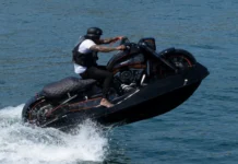Conquer the Waters with the Ultimate Harley-Inspired 250 BHP Jet Bike Harley-Inspired Jet Bike jump