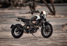 Ducati Marks 10 Years of Scrambler with Limited Rizoma Edition Scrambler Ducati 10° Anniversario Rizoma Edition front quarter right