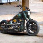custom harley davidson captain america front right