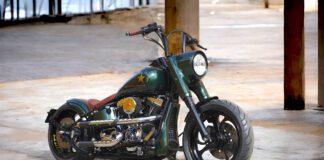 custom harley davidson captain america front right