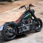 custom harley davidson captain america rear right