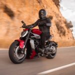 Ducati XDiavel V4 front quarter action