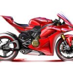 Ducati Panigale V4 design sketch