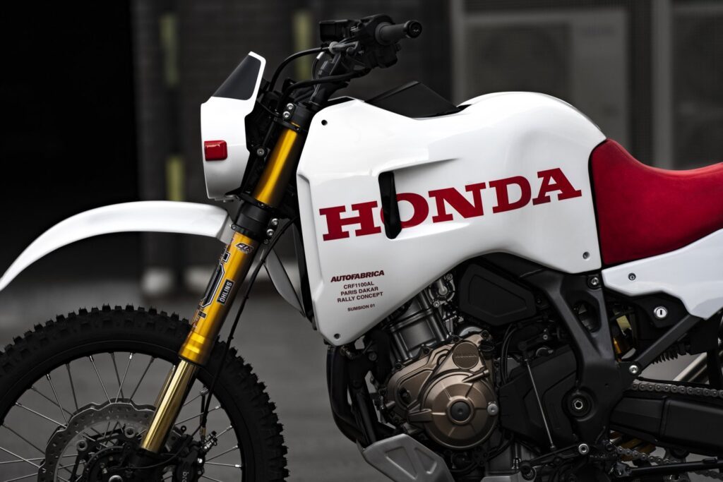 custom honda africa twin left