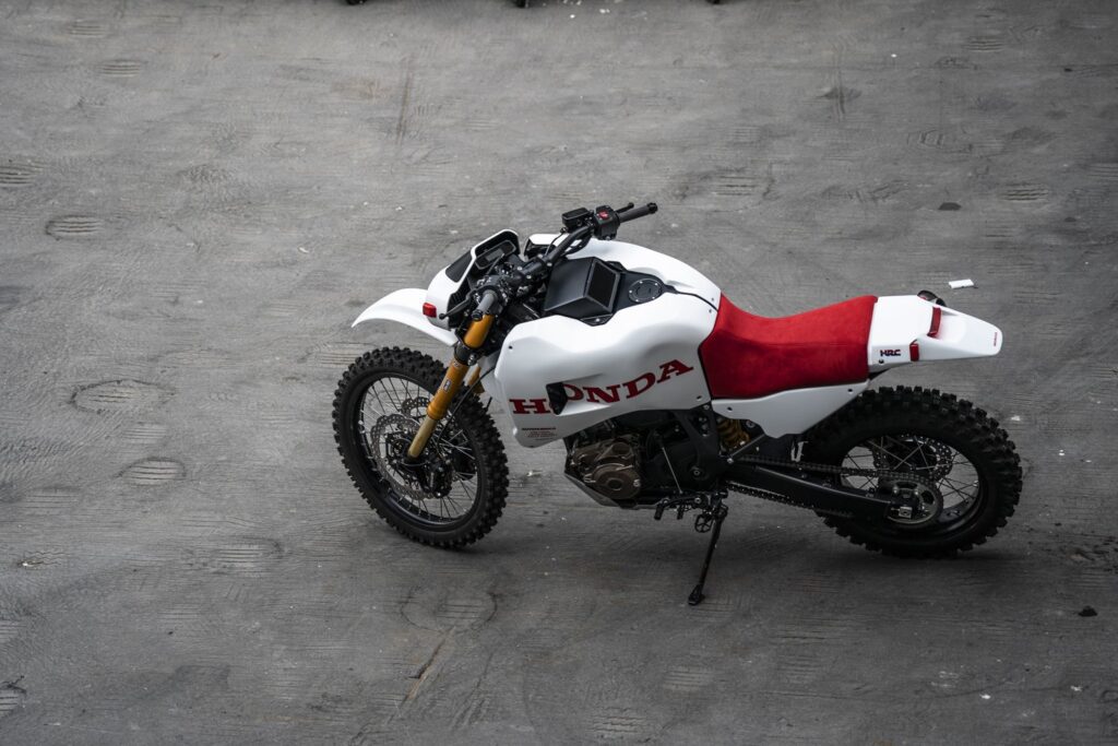 custom honda africa twin left aerial