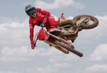 ducati Desmo450 MX high jump