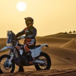 2026 KTM 450 RALLY REPLICA-front quarter with rider