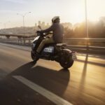 The new BMW CE 04 rear quarter