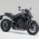 honda wn7 electric motorcycle in black