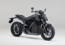 honda wn7 electric motorcycle in black