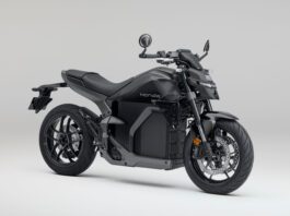 honda wn7 electric motorcycle in black