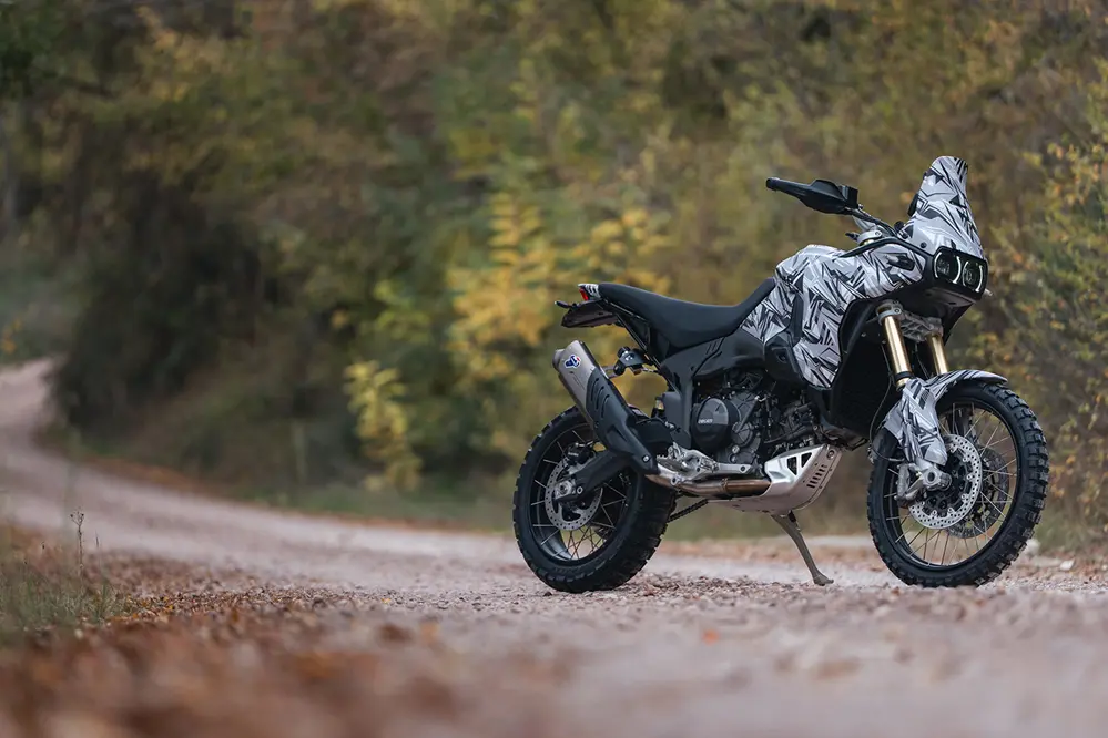 next-gen ducati desertx front quarter