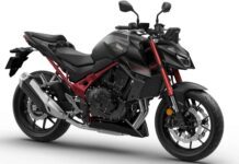 2026-Honda-Hornet-CB750-E-Clutch-front quarter