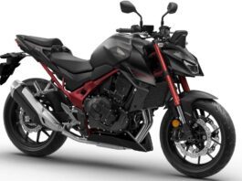 Honda Hornet CB750 Now Equipped With E-Clutch Tech 2026-Honda-Hornet-CB750-E-Clutch-front quarter